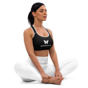 Padded Sports Bra Black/White